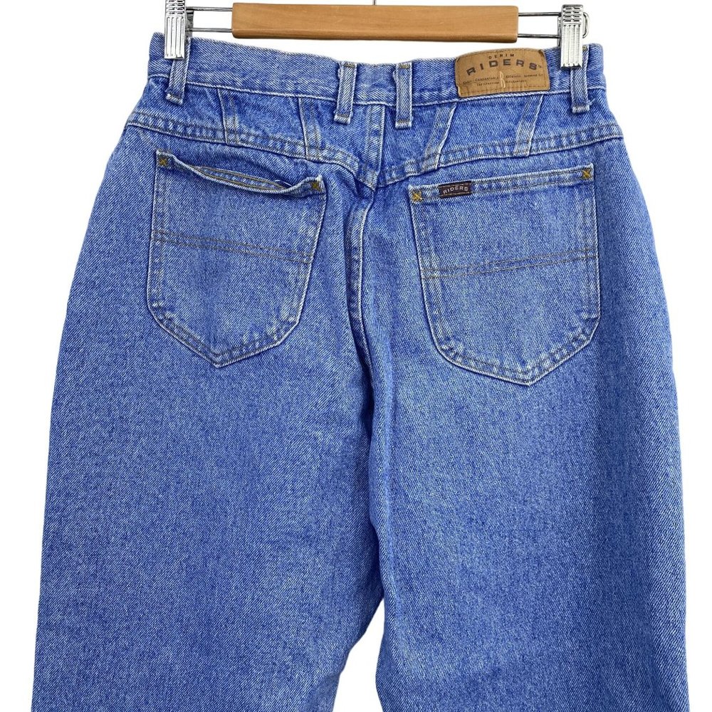 Vintage Riders denim Mom jeans size 29 waist 14P medium wash high rise tapered - Picture 7 of 9